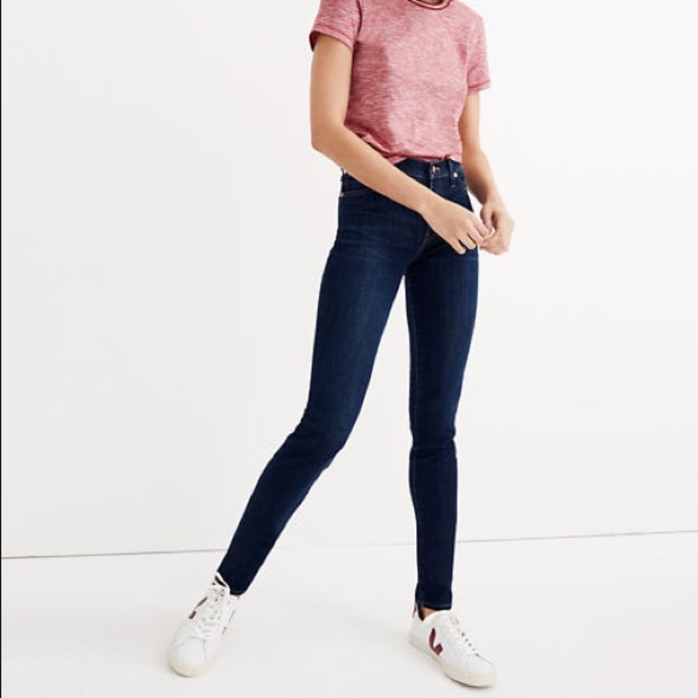 Madewell High-Rise Skinny in Larkspur Wash